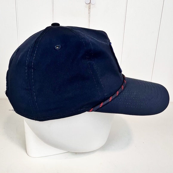 The AJGA Flag Patch – 5 Panel Performance Rope Cap OS Navy - Picture 3 of 7